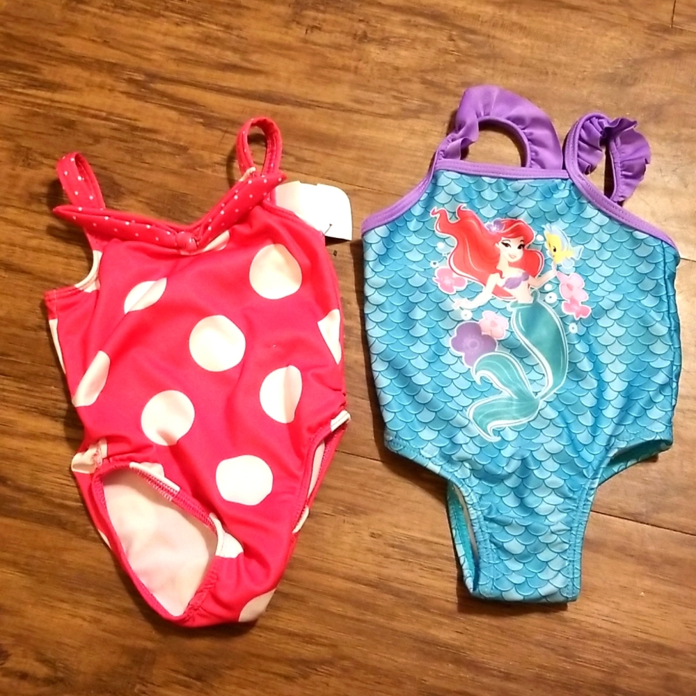 Infant girl swim suits, 6-9 months